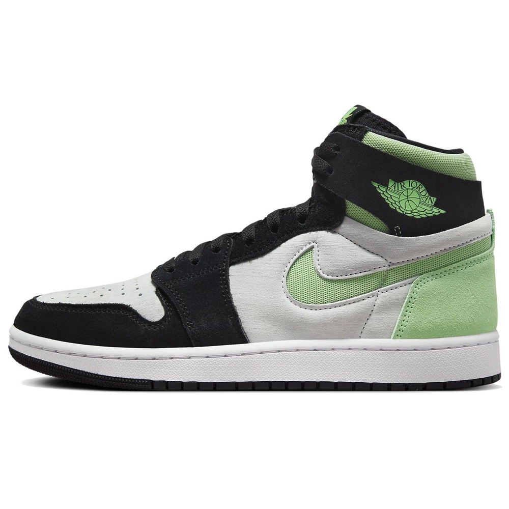 Nike Air Jordan 1 High Black White Green Sneakers